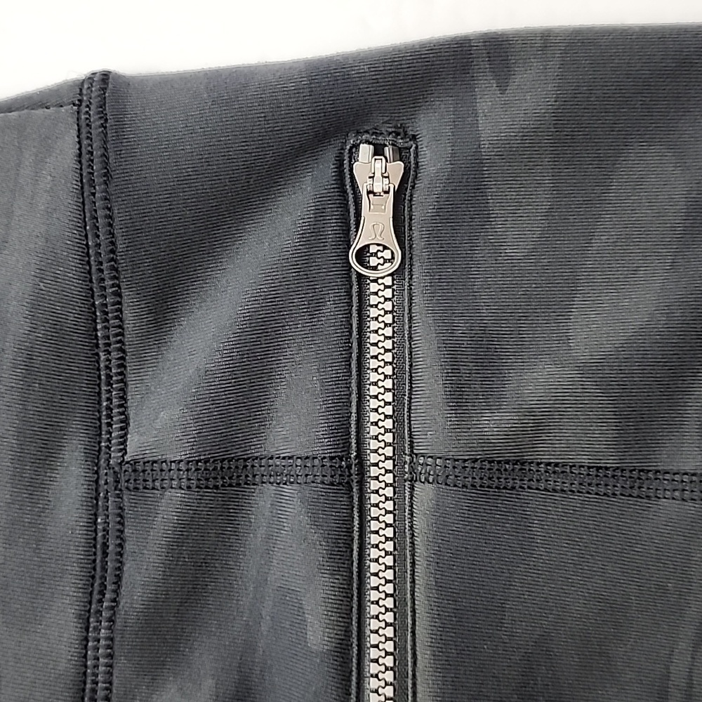 Lululemon Rocket Pencil Skirt Black Retro Grey Camo Zip Pockets Stretch Size 4 - Picture 12 of 16